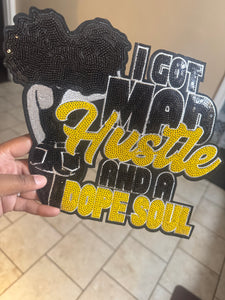 I got mad Hustle Patch(Iron On)