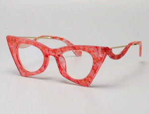 The" Cherry Red Fashion Frames"