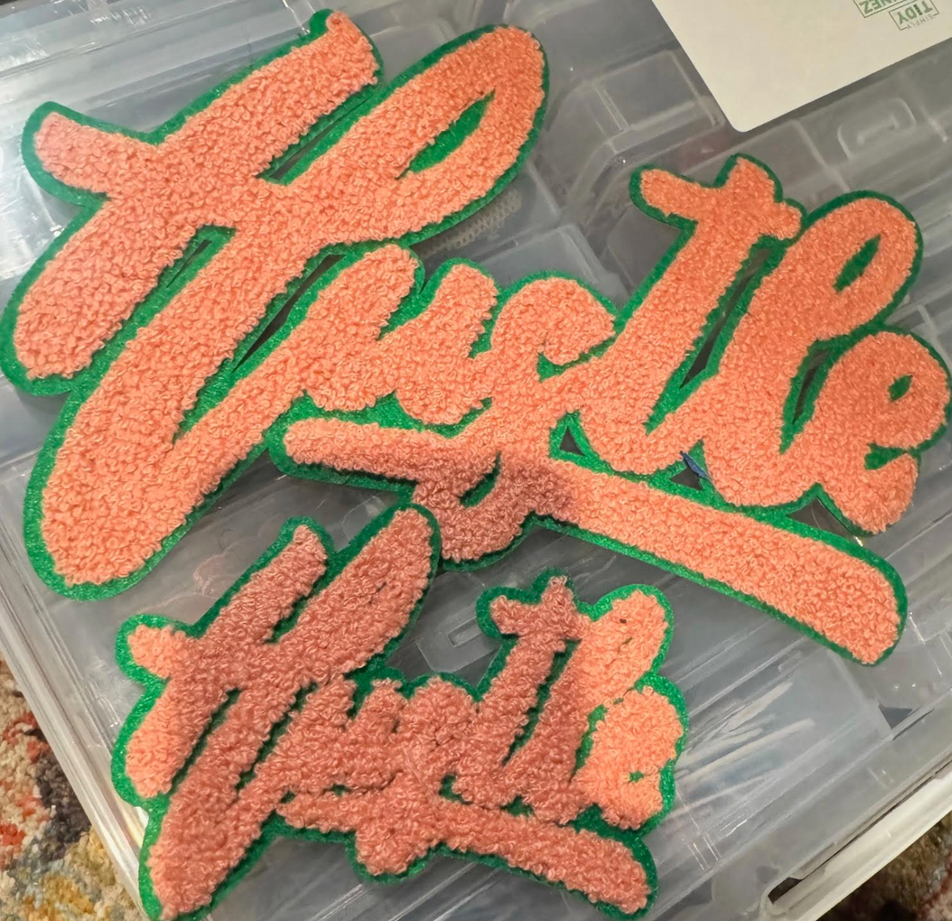 Pink Hustle Patch set