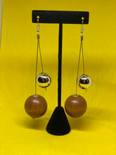 Load image into Gallery viewer, The &quot;Wooden Ball Drop&quot; Earrings
