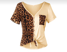 Load image into Gallery viewer, The &quot;Leopard Patchwork Pocket&quot; Blouse
