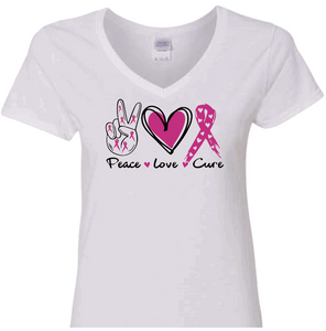 The "Peace-Love-Cure" T-Shirt
