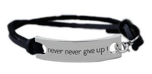The "Never Never Give Up" Bracelet